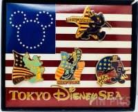 TDR - Patriotic Fab 4 - New York - Tokyo DisneySea  - 4 Pin Box Set - TDS