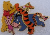 Japan - Pooh, Tigger, Eeyore and Piglet - London Bridges - Family Playing - JDS