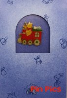 Classic Winnie the Pooh - Christmas Train - Greeting Card