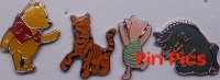 JDS - Pooh, Tigger, Eeyore and Piglet - Classic Pooh - Mini 4 Pin Set