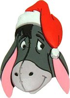 WDW - Santa Eeyore Head - Rubber