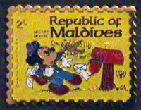 Mickey as Postman - Stamp