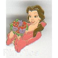 Belle in a pink dress with flowers - Beauty and the Beast