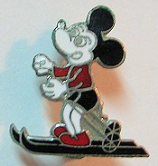 Original Mickey skiing