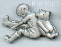 Pewter Christopher Robin with Pooh