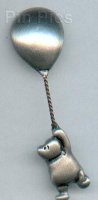 Pewter Pooh Balloon Dangle