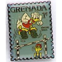 Stamp pin - Donald jumping