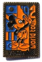 Small stamp World Tour 2 Mickey Mouse