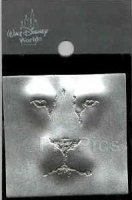 Lion Relief Square Silver pin