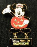 DCL - Mickey Jack-O-Lantern Waving - Halloween 2001 - Dangle