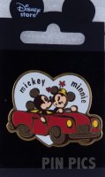 JDS - Mickey & Minnie Mouse - Red Car Convertible - Mickeys Fun Ride