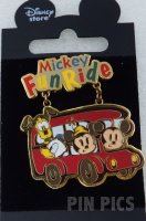 Japan - Pluto, Mickey and Minnie Mouse - Red Bus - Mickeys Fun Ride - JDS