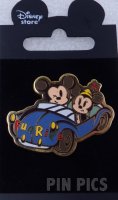 Japan - Mickey and Minnie Mouse - Blue Car Convertible - Mickeys Fun Ride - JDS