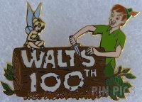 Japan - Peter Pan, Tinker Bell - Walt's 100th - Works of Art - Carving - JDS