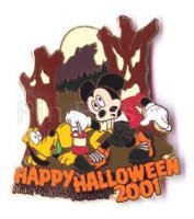 DCA - Mickey And Pluto - Halloween 2001 - Error Pin