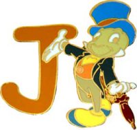 Alphabet Pin - J (Jiminy Cricket)