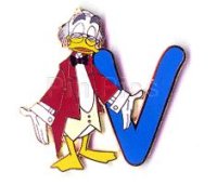 DLR Alphabet Pin - V (Professor Von Drake)