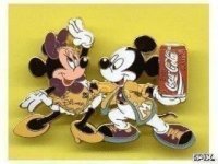 Mickey and Minnie dancing with a Coke