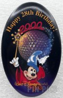 Button - WDW - Happy 28th Birthday 2000 - Walt Dinsey World