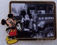 DL - Walt Disney and Mickey - Riding E.P. Ripley Train - 100th Birthday - Picture Frame Series