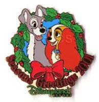 DL - Lady and Tramp - Dining Series - No 1 - Season's Greetings 2001 - Passholder