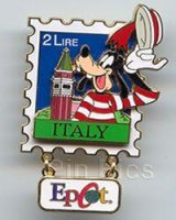 EPCOT Stamp Pin Series #5 - Italy (Goofy)