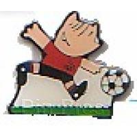 Cobi Mascot Barcelona 92 playing Football