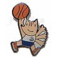 Cobi mascot Barcelona 92 playing Basket Ball