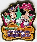 Japan - Mickey and Minnie Mouse - Mickeys Adventureland Mardi Gras - TDL