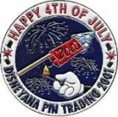 Happy 4th of July Disneyana Pin Trading 2001