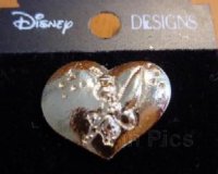 Tinker Bell in Gold Heart