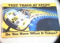 WDW - Test Track - EPCOT - Promo Button Yellow