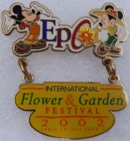 WDW - Mickey & Minnie - Epcot Flower & Garden Festival 2002 - Flower Power Dangle