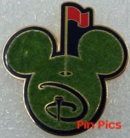 WDW - Mickey Mouse Ears - Golf Green - Red Flag - D - Sports Series