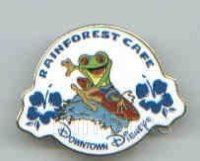 Rainforest Cafe Downtown Disney Cha Cha the Frog on Surfboard