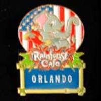 Orlando - Tuki and Rio - American Flag - Rainforest Cafe