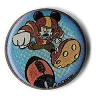 Mickey football round pin