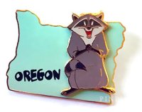 State Character Pins (Oregon/Meeko)