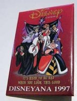 1997 Disneyana Bad Girls Button