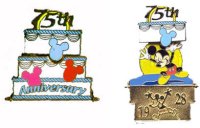 DCL Rescue Captain Mickey Pin Event - 75th Birthday (Mickey) Hinged