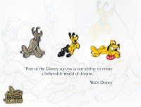 DISNEYLAND PLUTO Animation Sketch LE Pin Set