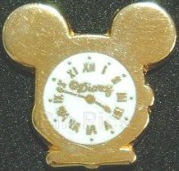 DLP - Mickey Icon Watch Clock - Gold with White Face - Arthus Bertrand