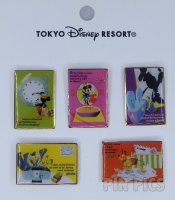 Japan - Mickey, Minnie, Goofy, Donald and Pluto - FAB 5 Rectangle Set - TDR