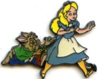 Rabbit Chasing Alice in Wonderland