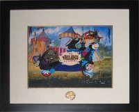 WDW - Diablo, Smee, Goon Squad & Old Hag - Parti Gras 2003 - Framed Set