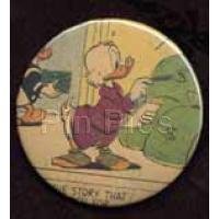 Button - Scrooge with money bags