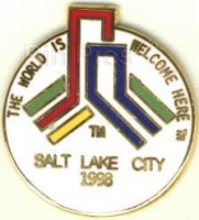 1998 Salt Lake City bid pin - The World is Welcome Here