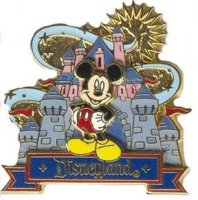 Mickey with Disneyland Castle (3D)