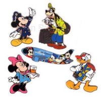 Alaska Airlines - Spirit of Disneyland Promotional Pin Set (2003)