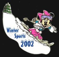 Disney Auctions - Minnie Winter Sport 2002 Pin (Silver Prototype)